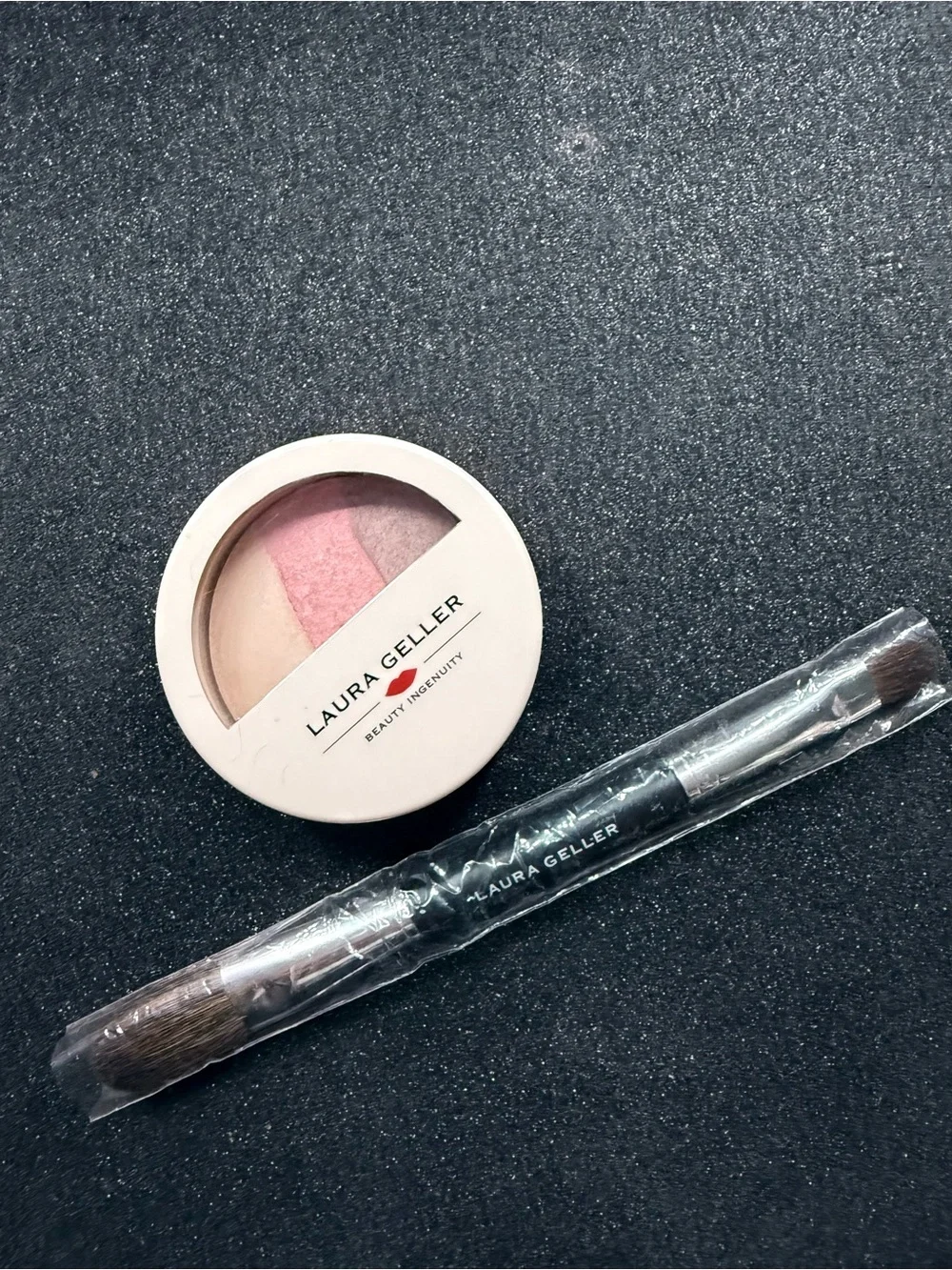 *NEW*LAURA GELLER Baked Dreams Highlighter & Blush-Neapolitan, .32oz 💛FREE GIFT